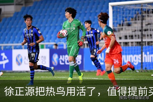 徐正源把热鸟用活了，值得提前买断 17岁新星有国脚潜力 瓦吉奇被弃